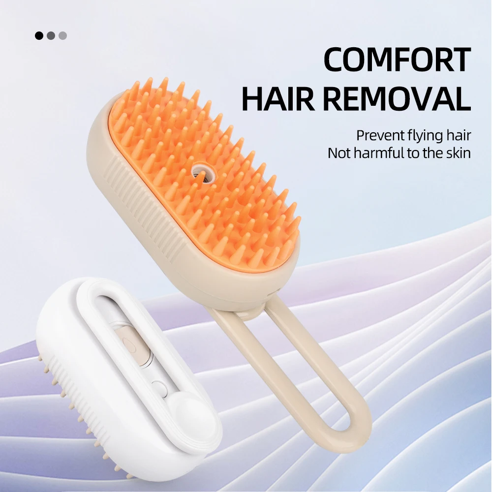 Cat Spray Comb Rotatable Handle Pet Spray Comb Cat Bath Massage Brush Pet Electric De-Shedding Brush