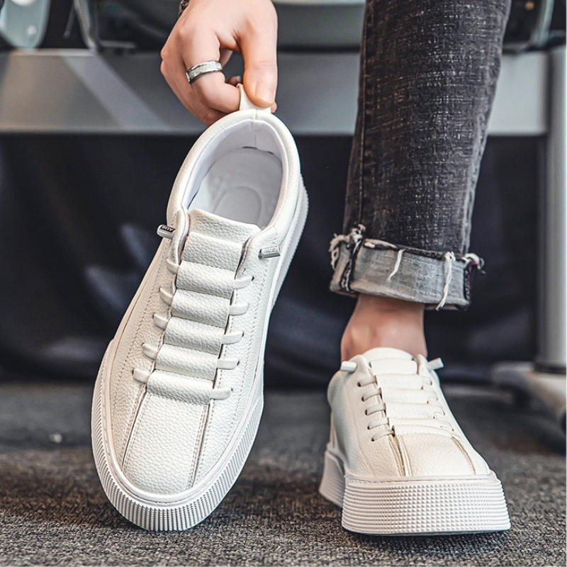 Spring New Men Shoes Fashion Lace-up Men Sneakers Designer Leather Casual Shoes comfortable Outdoor Men Running Shoes tenis 2024