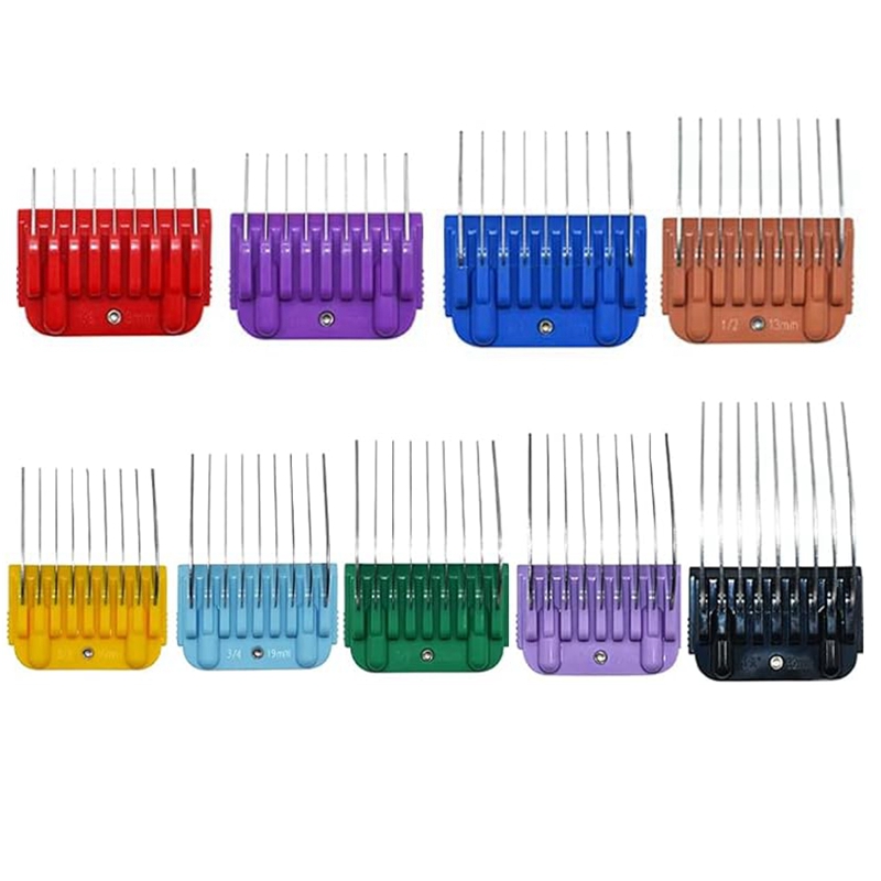9 Colors Animal Stainless Steel Dog Guide Comb,Only For 10#/15#/30# Detachable Blade,For Andis,Oster A5,Wahl KM Series Clipper