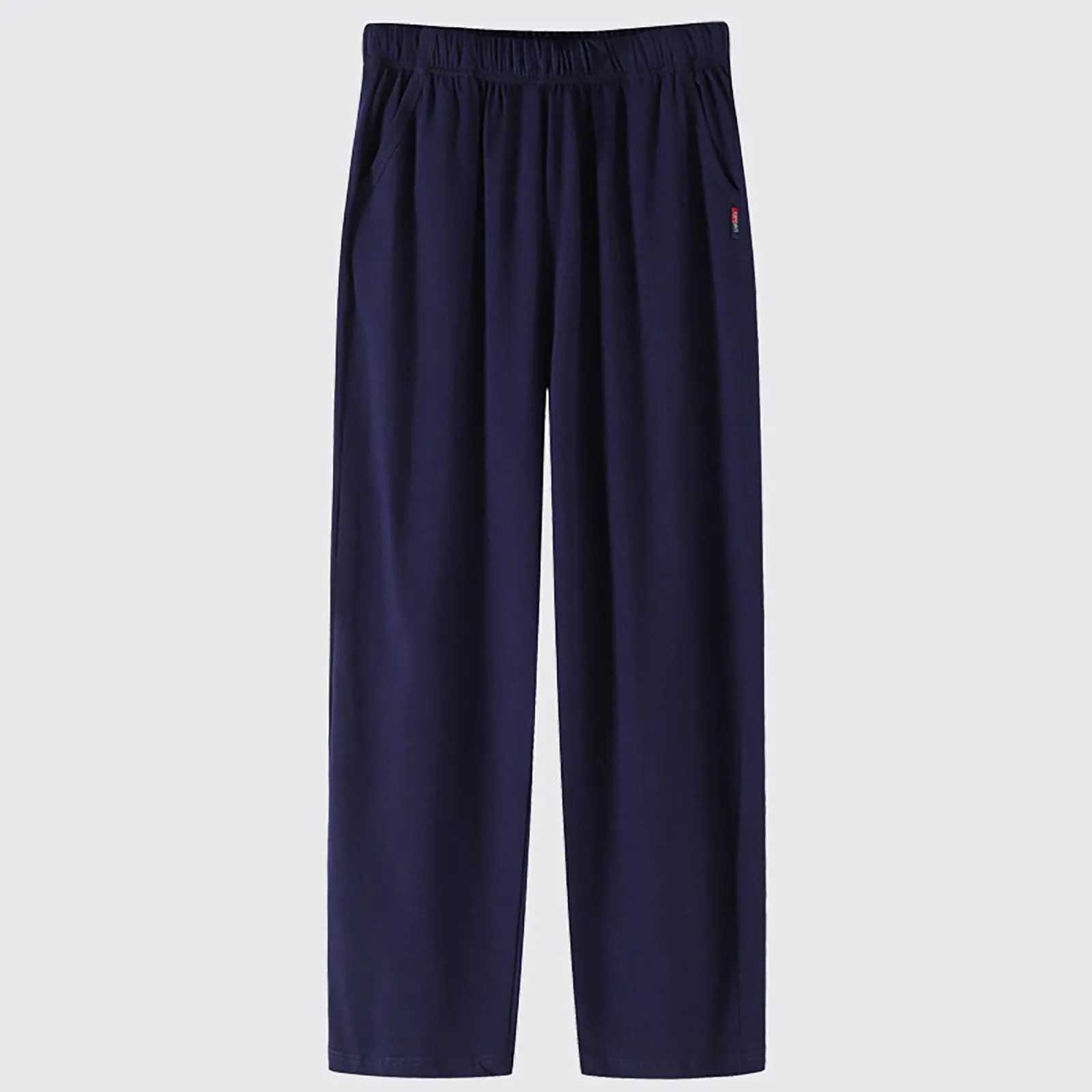 Men's Mens Joggers Sweatpants Bottom Straight Casual Loose Fit Running Athletic Jer Sey With Pockets Open Leg Pants Z260315