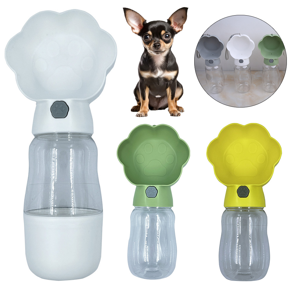 free shipping 2 in 1 Pet Portable Dog Water Bottle for Small Medium Big Dogs Cats Durable Leakproof Puppy Drinking Bowls Bulldog Pug Supplies