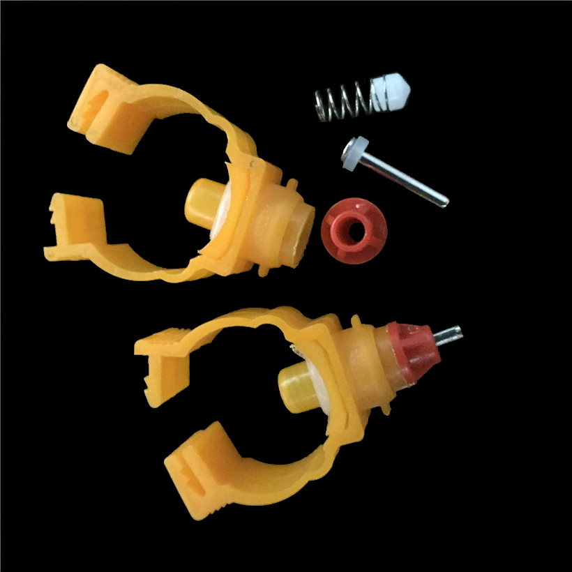 10 Pcs Chicken With Nipple Drinkers Automatic Water Chicken Spring Bayonet Drinking Chicken Specialized Equipment