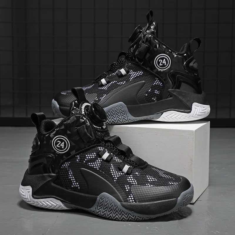 Kids Basketball Shoes Boys Sneakers Non-slip Child Trainer Basket Shoes Outdoor Children Sport Shoes M240903