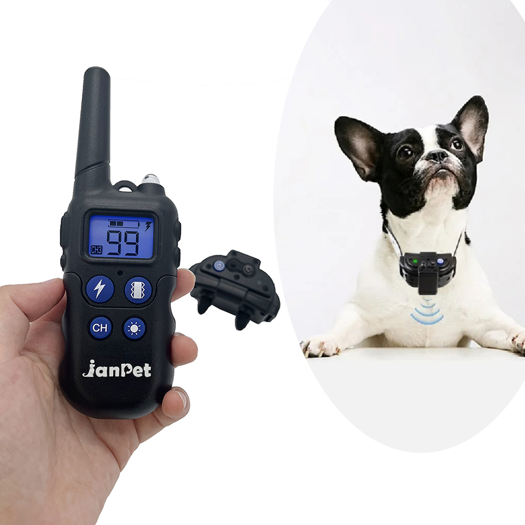 2000M Remote Control Dog Training Collar Walkie-Talkie Bark Collar Rechargeable Waterproof Shock Collar for Small Large Dogs