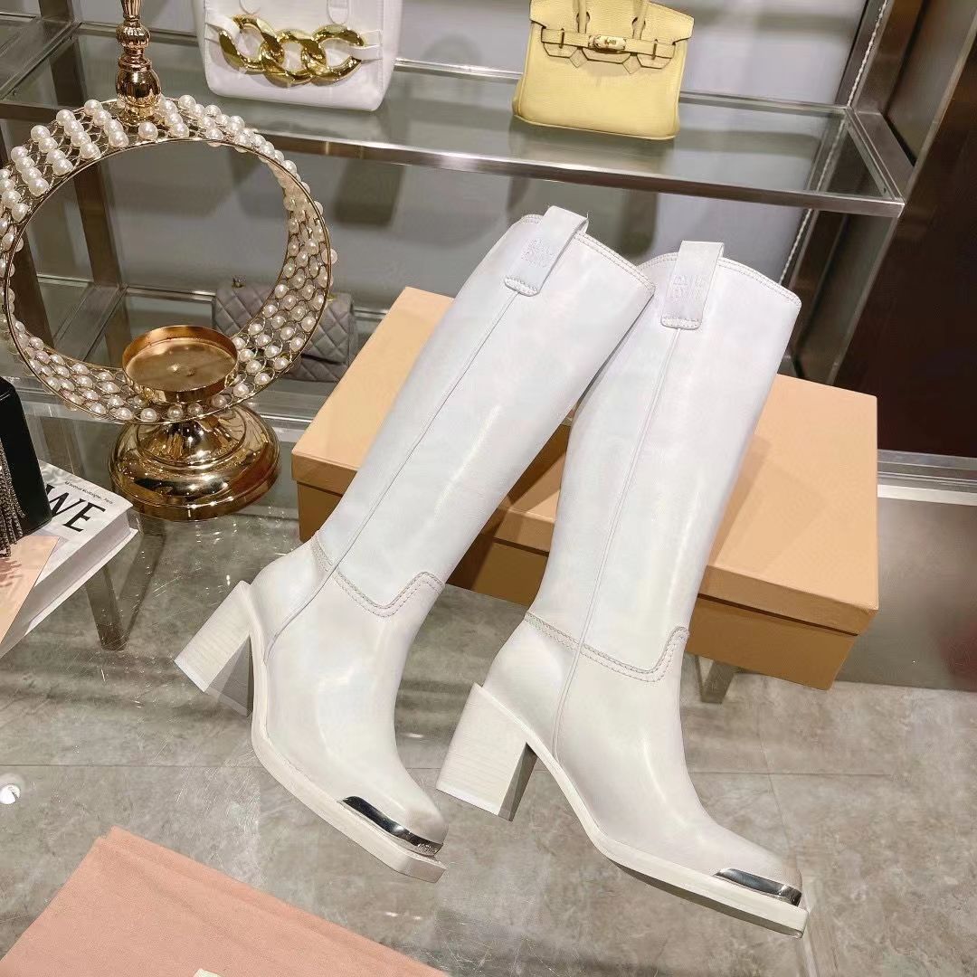 Women Designer Winter Long Fashion Slip On Ladies Elegant Knee Boots High Platform Wedges Heel Women's Shoes