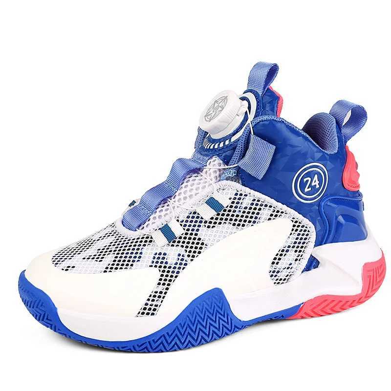 Kids Basketball Shoes Boys Sneakers Non-slip Child Trainer Basket Shoes Outdoor Children Sport Shoes M240903