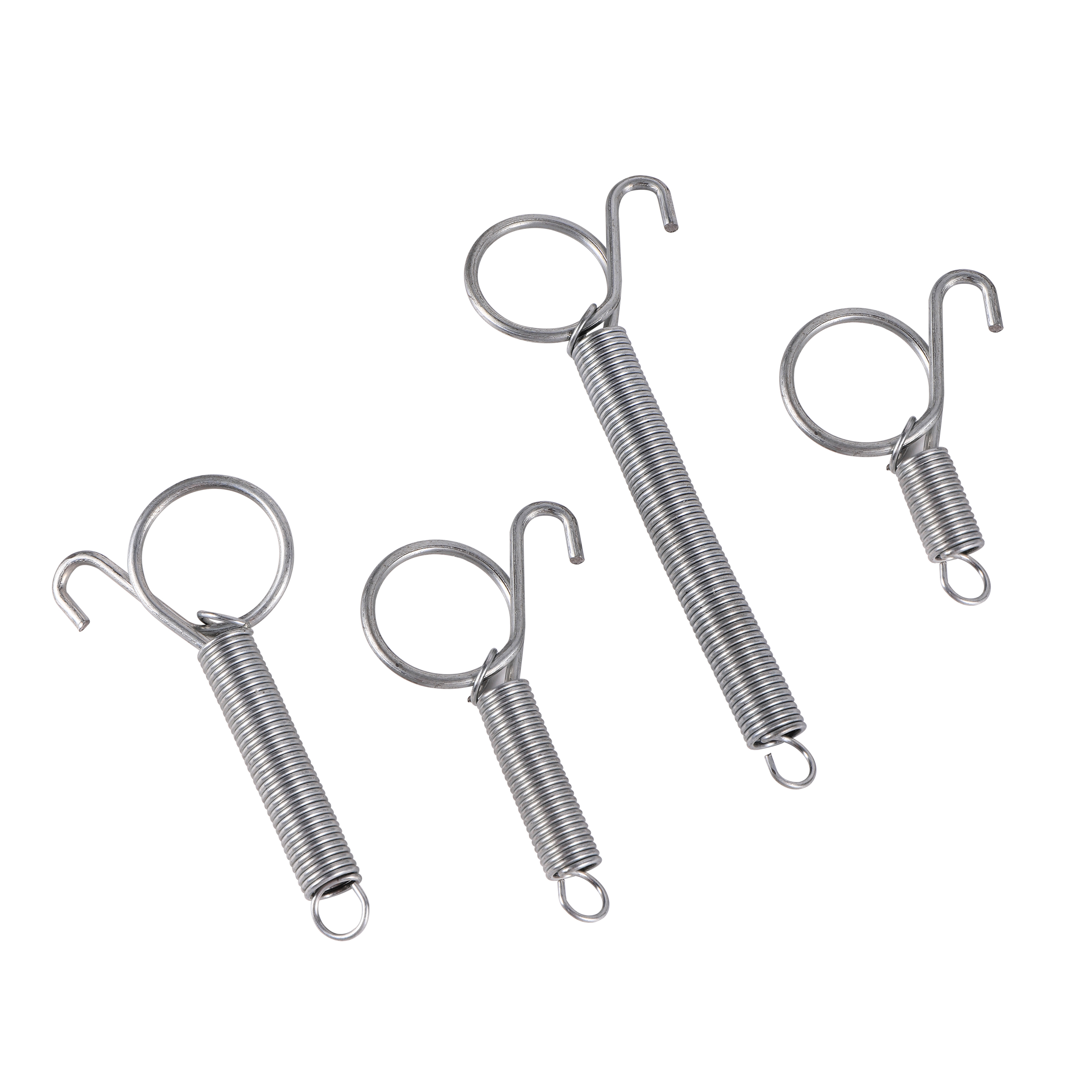 5/7/8.2/11.3Cm Cage Door Spring Hook Metal Spring Hooks Sturdy Tension Fixing Spring For Wire Rabbit Bird Hamster Cages 10Pcs