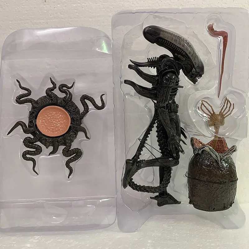 NECA Alien Big Chap Alien Figure Big Chap Alien Predator 40th Anniversary Egg Facehugger Figurine Model Toy Doll Gift W240902
