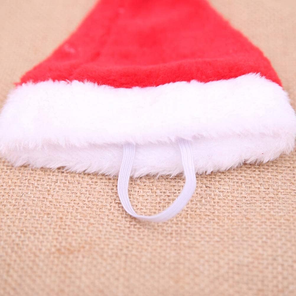 Beiabang Dog Cat Costumes Santa Hat Pet Christmas Photo Props for Puppy Kitten Small Cats Dogs