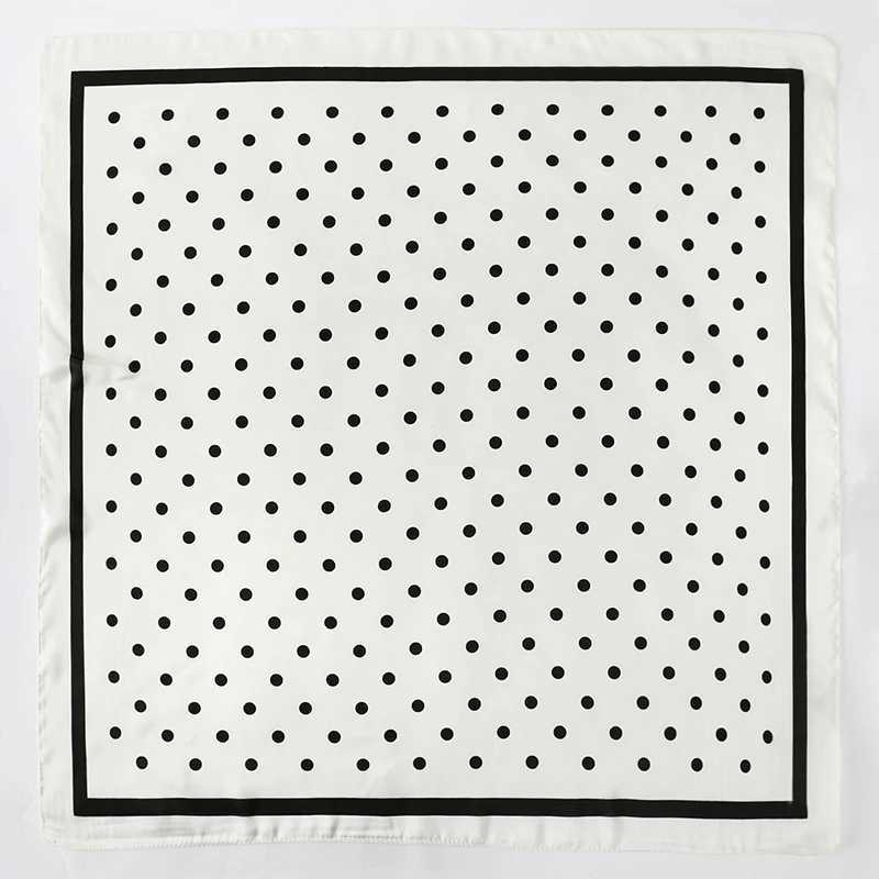 Lady Hair Dot Scarf Fem Silk Square Scarves Wraps for Wen Bandana Fashion Foard Shawls Fem Neckerchief Summer X260328