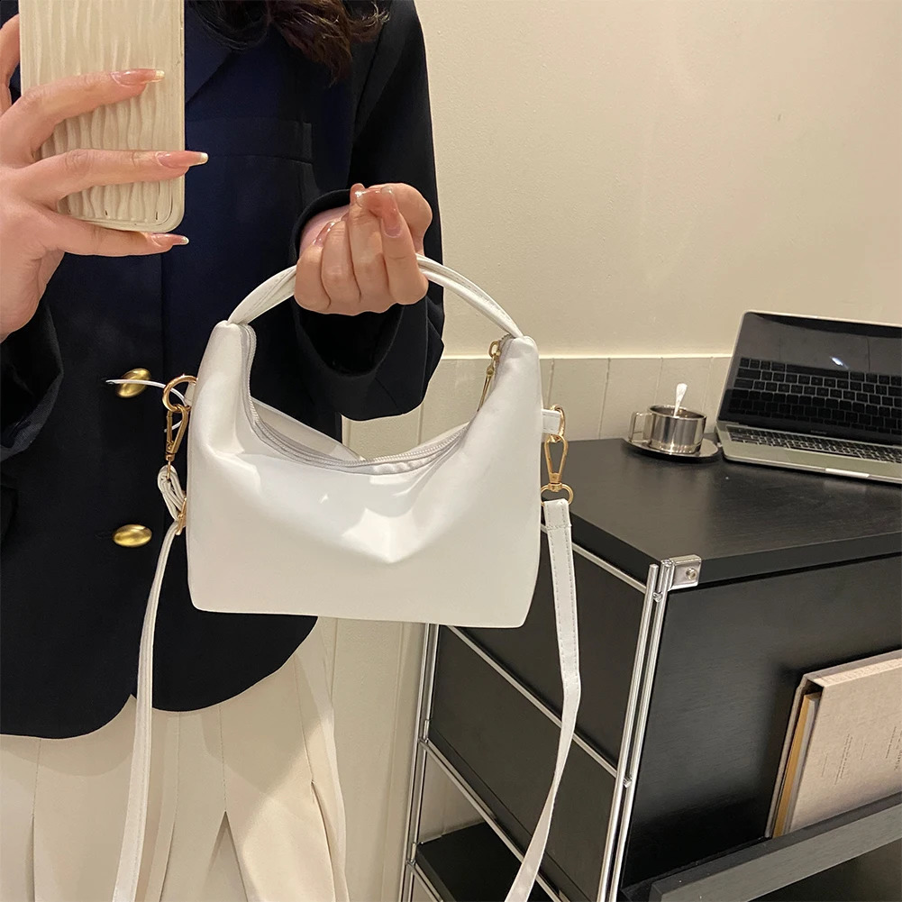 Womens handbag casual PU leather cross body bag white 240903
