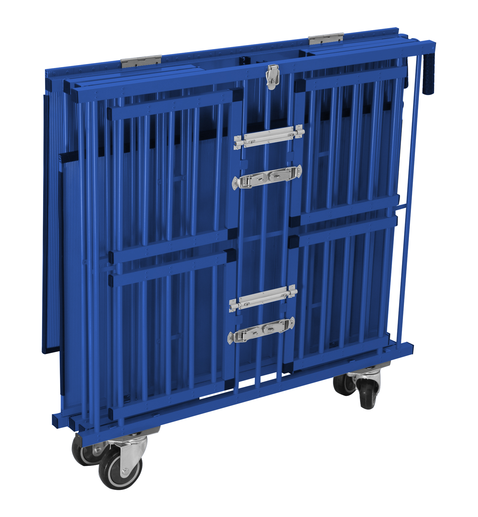 HF professional small pet cage Movable cage trolley pet carrier Aluminum Dog Handled pet cages