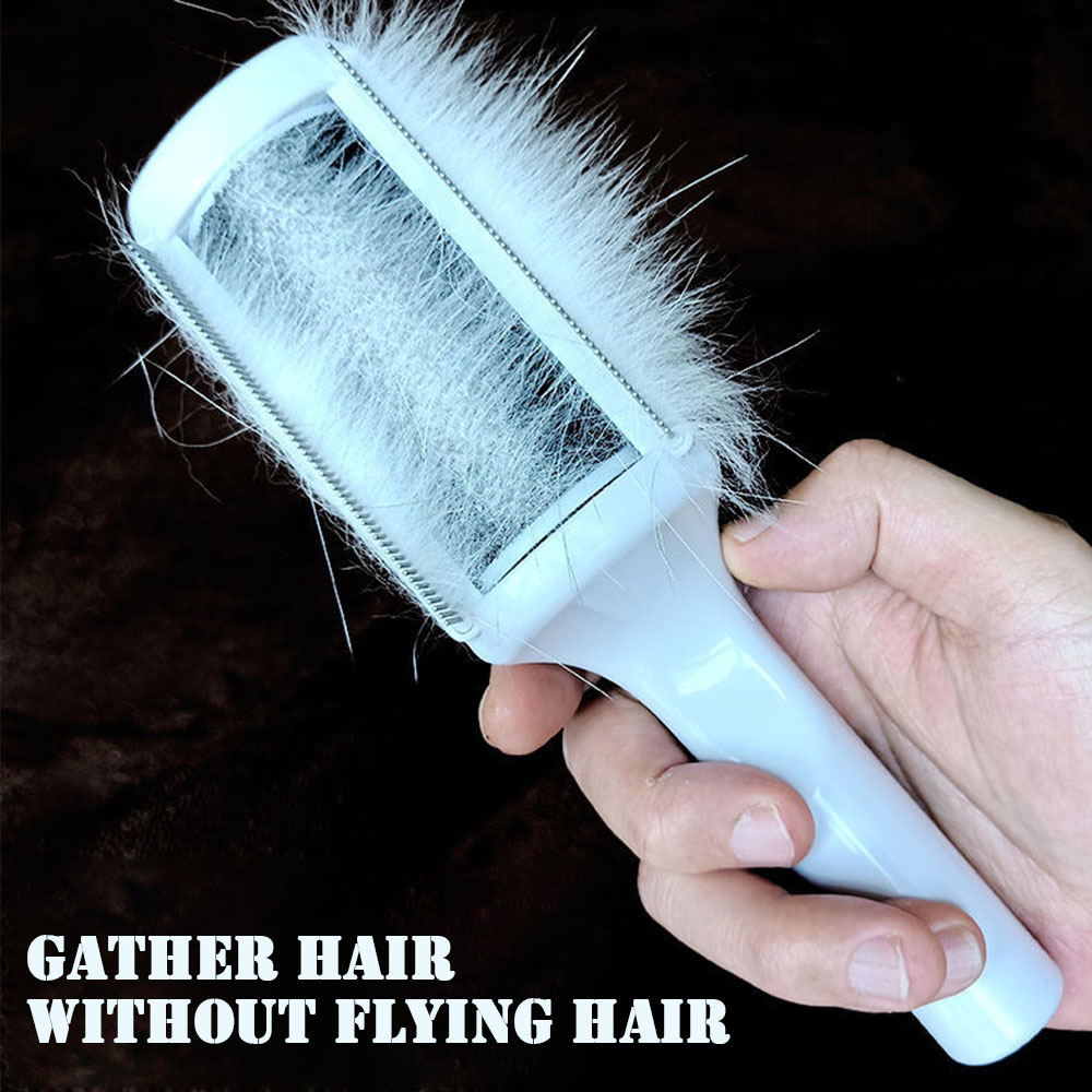 Multipurpose Pet Shedding Comb Dog Self-cleaning Comb With Hair Storage Box For Pet Rabbits