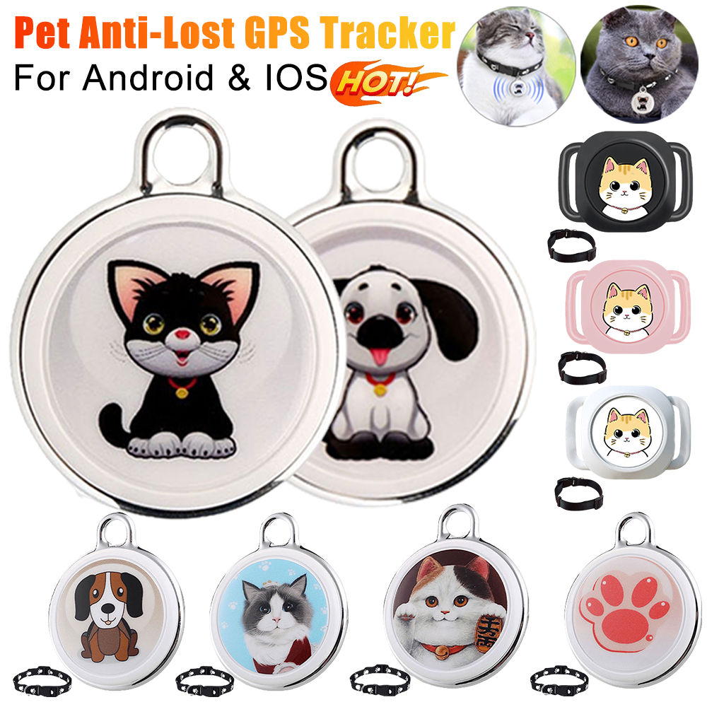 Smart Locator Bluetooth-compatible Real-time Tracking Dog Cat Collar Find Device Waterproof Smart Activity Tracker for Dogs Cats