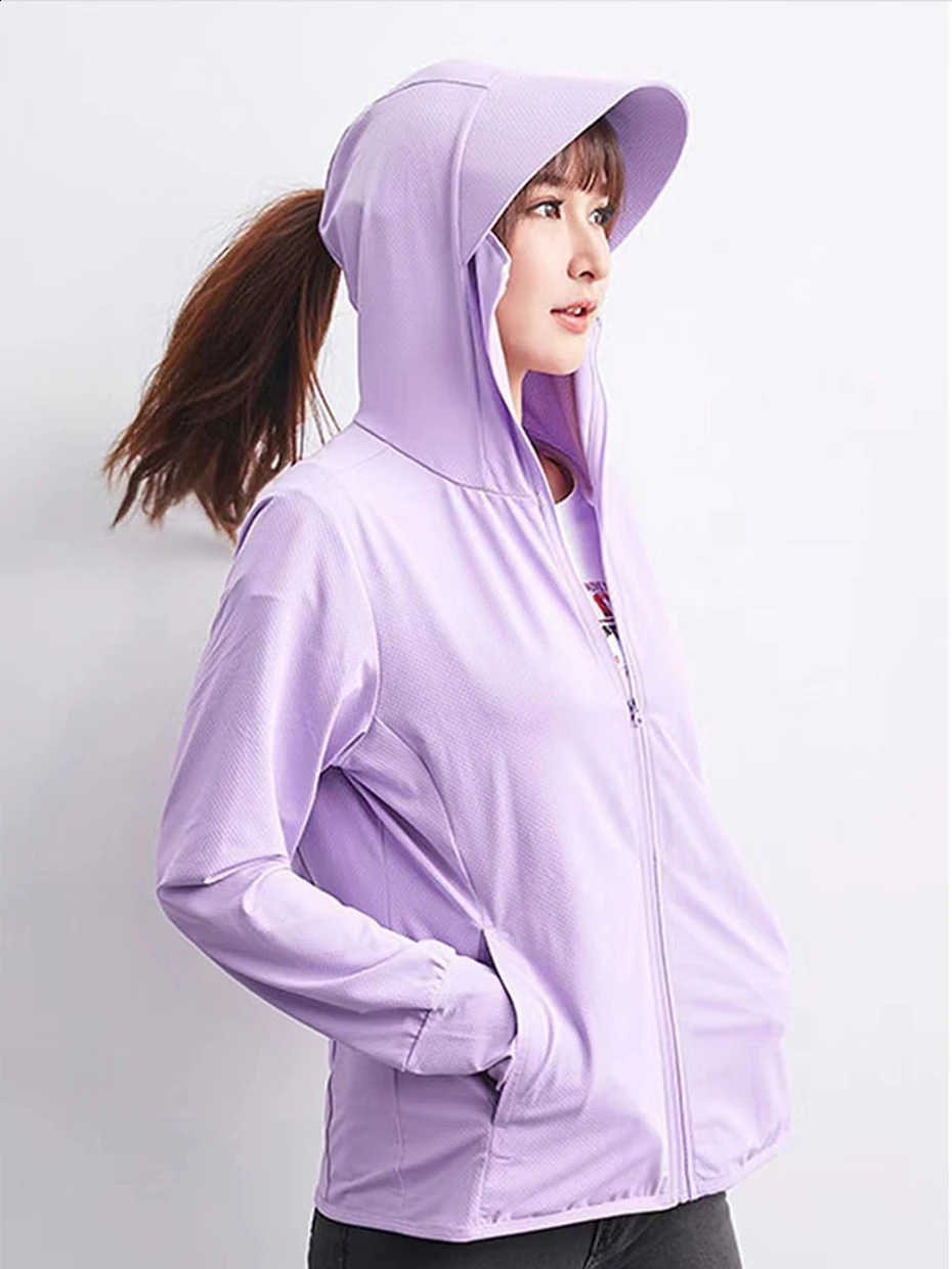 Summer jacket UPF 50UV sunscreen jacket mens ultra light sports jacket hooded jacket mens windproof casual jacket 240903