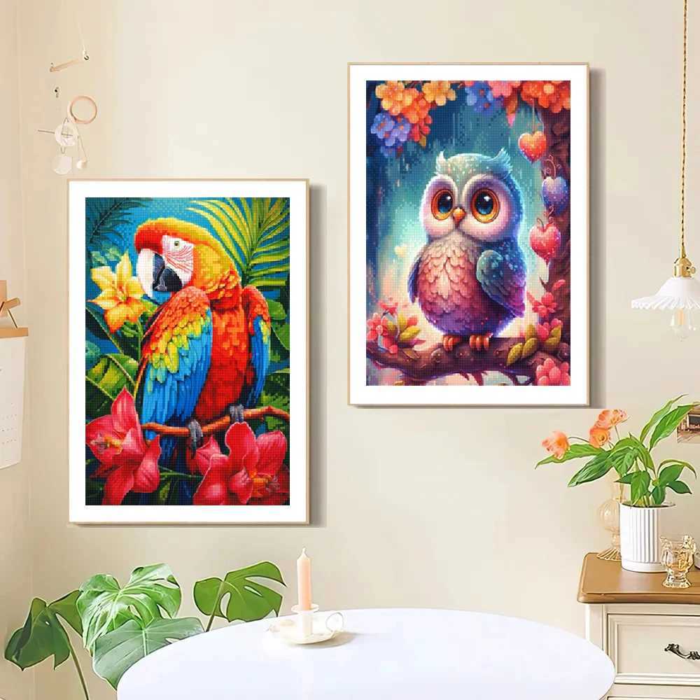 Animal Landscape Diamond Painting Flower Art Picture Diamond Mosaic Cross Stitch Kit Handmade Hobbies DIY Home Wall DecorationXJ240816