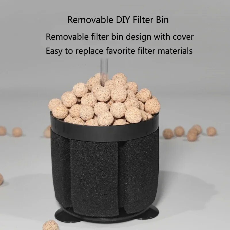 Black Aquarium Filter for Aquarium Fish Tank Air Pump Skimmer Biochemical Sponge Filter Aquarium Bio Filters Filtro Aquario