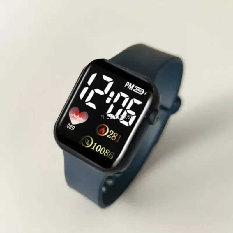 LED sports watch womens digital electronic watch casual silicone watch womens Relogio womens watch W240902