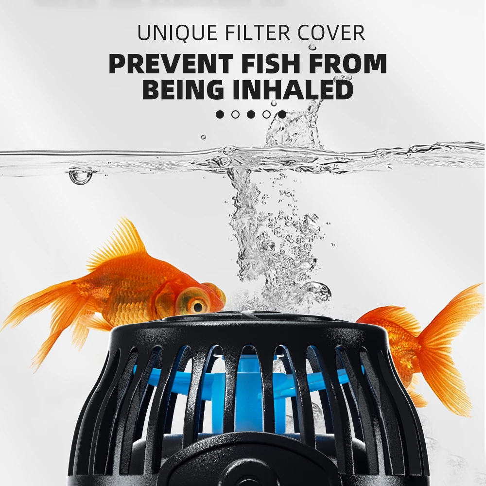 Jebao SOW-3N Series Wave Pump Aquarium Water Pump Filter 12V 2-6W Fish Tank Accessories Ultra Quiet Operation Fish Water Pump