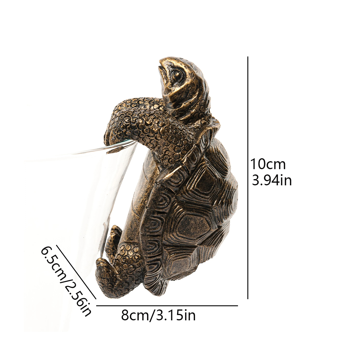 Garden Patio Decorations Resin Climbing Turtle Planter and Vase Hugging Figurine Planter Rim Decoration