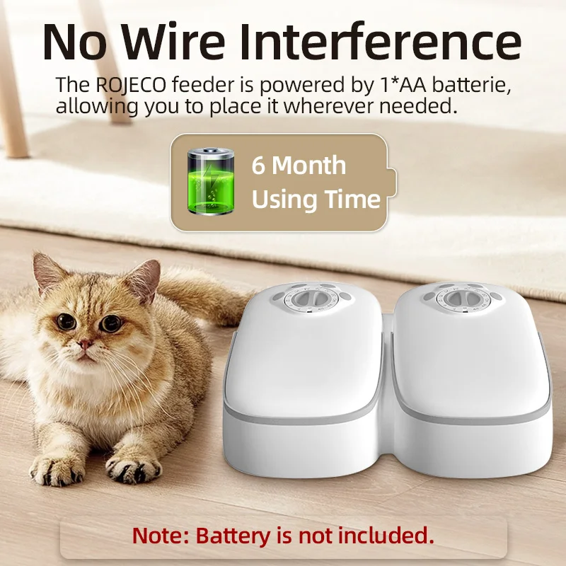 Ddmysat Meals Automatic Pet Smart Wet Dry Food Kibble Dispenser Accessories Auto Feeder For Cat