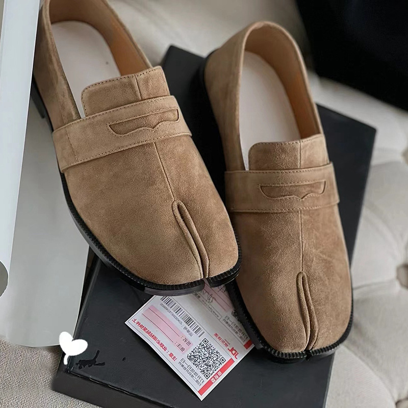 2025 new Women's High 05df8 New Fashion Quality Leather Split Toe Mary Jane Comfortable Low Heel Women Shoes Lolita