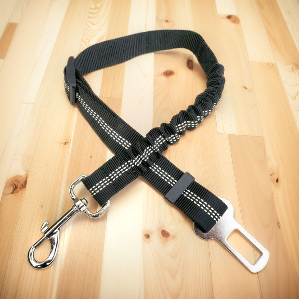 Dog Car Seat Belt Harness Reflective Retractable Dog Car Seat Belt Pet Seat Lead Clip Safety Traction Rope for Small Large Dogs