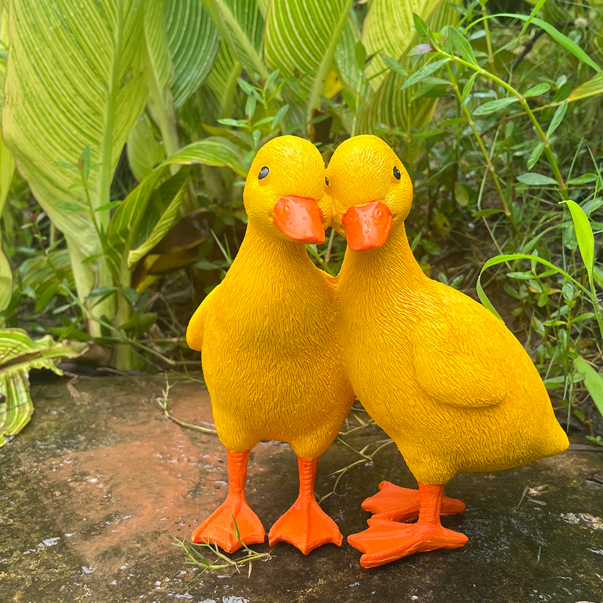 Garden Decoration Outdoor Garden Statues Front Porch Garden Statues Outdoor Ideas Animal Pair Ducks