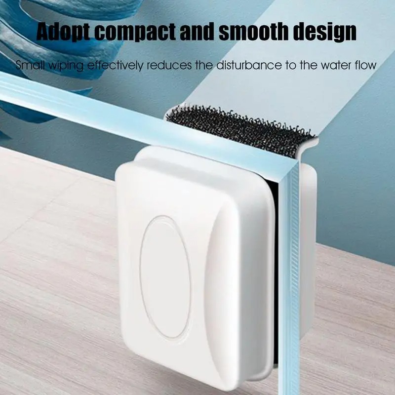 Magnetic Tank Brush Magnetic Aquarium Cleaning Brush Top Corner Brush Design Magnetic Fish Tank Brush For Glass Door Window