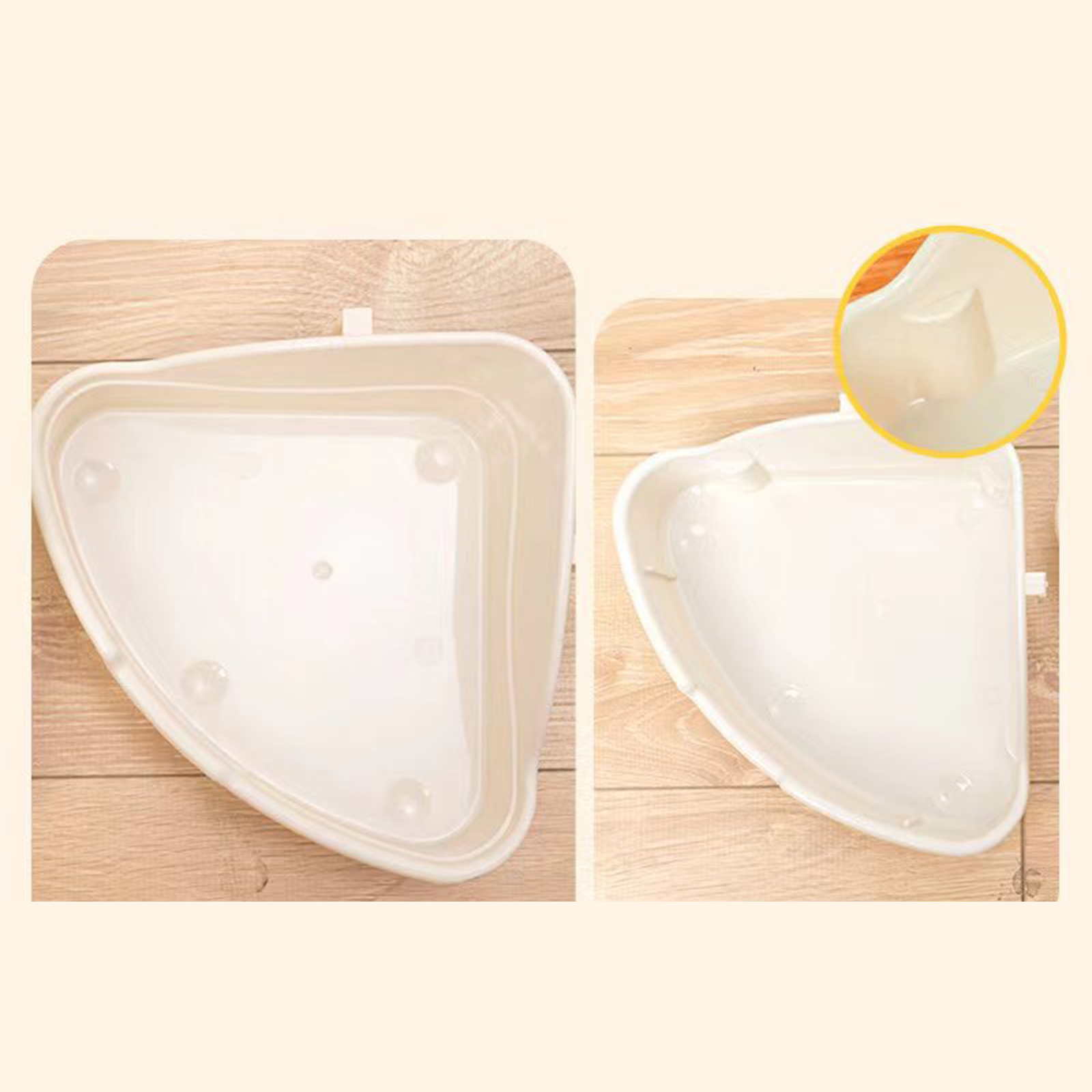 Rabbit Litter Pan Animal Potty Trainer Bunnies Corner Toilet Box for Ferret Hamster Dragon Cat Guinea Pig Dutch Pig Supplies