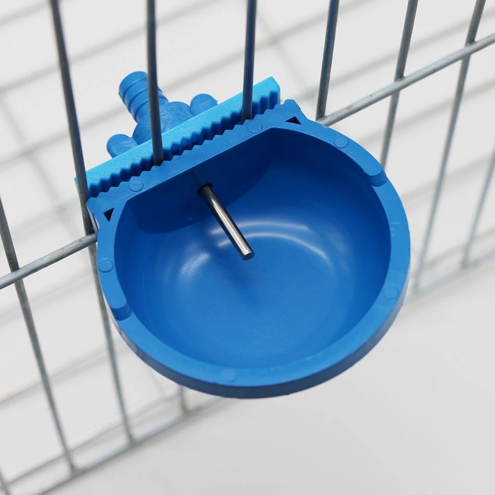 1 Pc Plastic and Stainless Steel Hamster Rabbit Drinking Bowl Hanging Cage on The Water Outlet with Tee Pipe Fox Drinking Trough