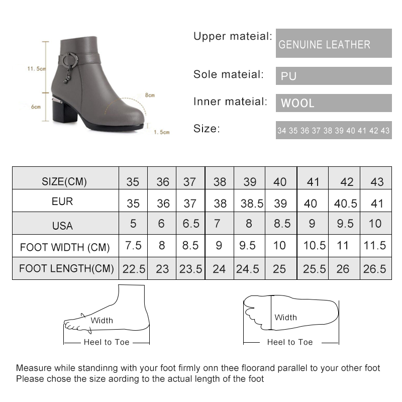 AIYUQI Women Winter Wool Boots 2024 New Genuine Leather Ladies Ankle Boots Big Size Warm Trend Female Booties