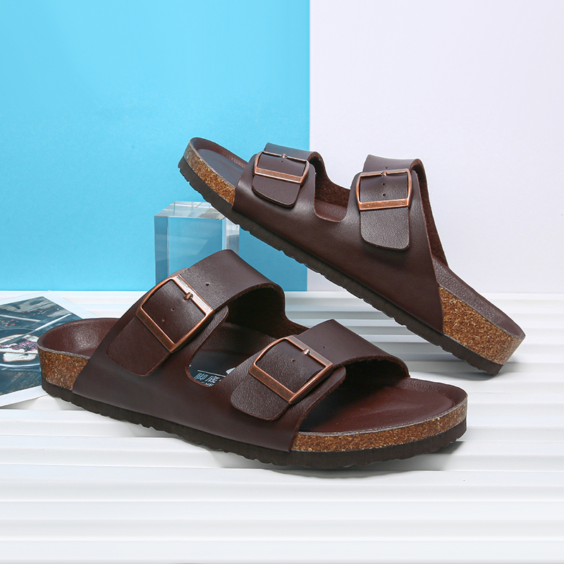 Leather New Summer Classic Roman Sandals Slipper Outdoor Sneaker Beach Rubber Flip ps Men Water Trekking Sandals35-46 db6d 35-46