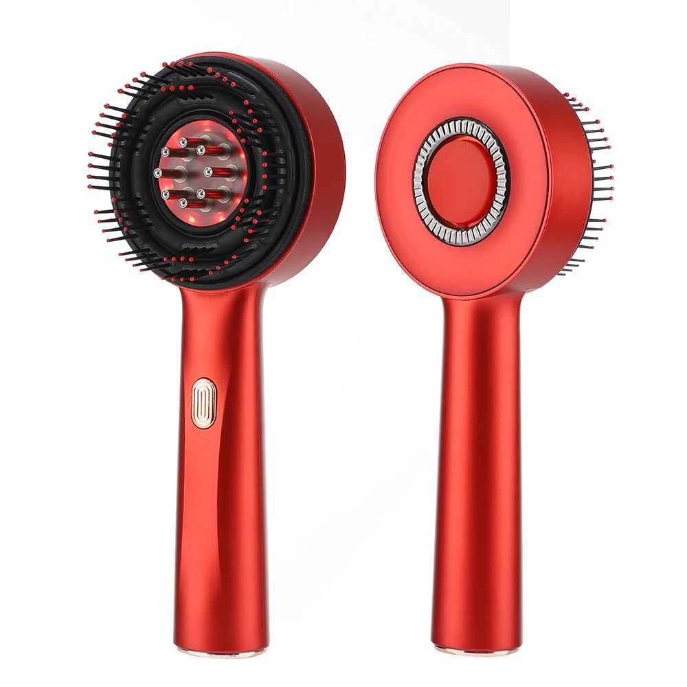 Eletrict Red Light Massage Comb Hair Medicine Liquid Applicator Scalp Massage Brush Infrared Hair Growth Comb Anti Hair Loss Y240902