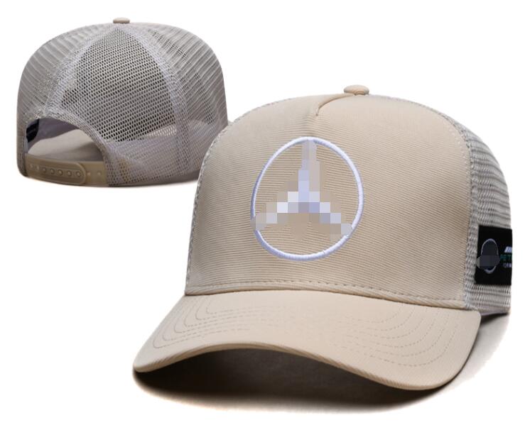 Top F1 racing motorcycle hats Team Mercedes-AMG AUDI BWM Marshmello mens and womens sports ball hat fitted Fashion mesh cap Youth trucker caps a23