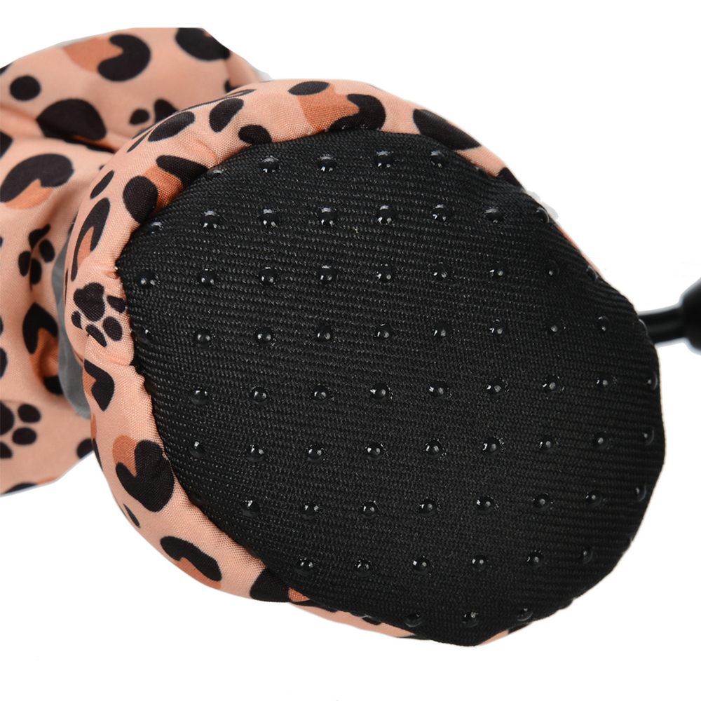 Dog Shoes For Small Dogs Leopard Print Soft Anti-Slip Puppy Boots Outdoor Walking Chihuahua Paw Protector Footwear Pet Supplies