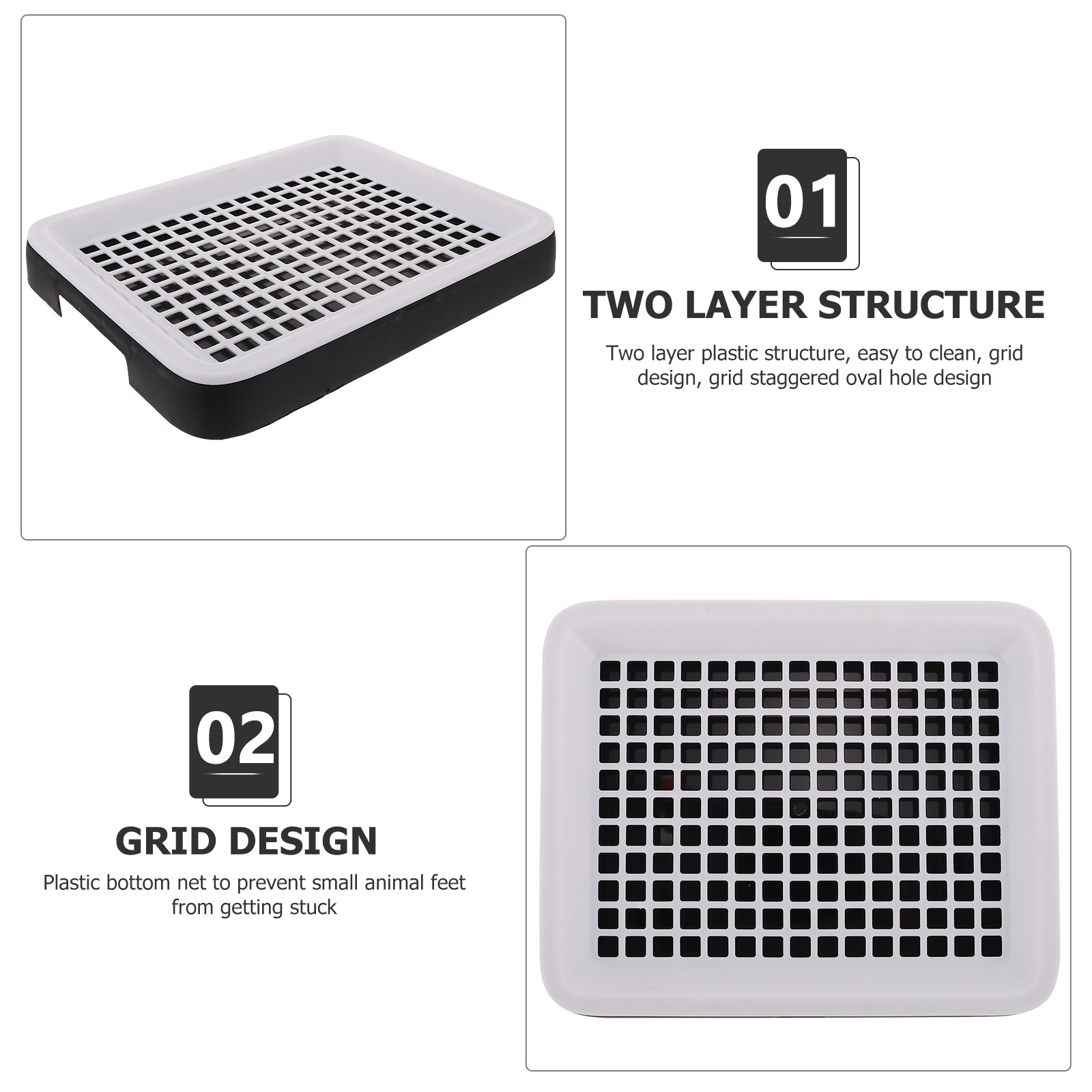 Hamster Toilet Bunny Supplies Rabbit Potty Pet Small Plastic Toy Training Cage Supply Sand Basin Clean Equipment