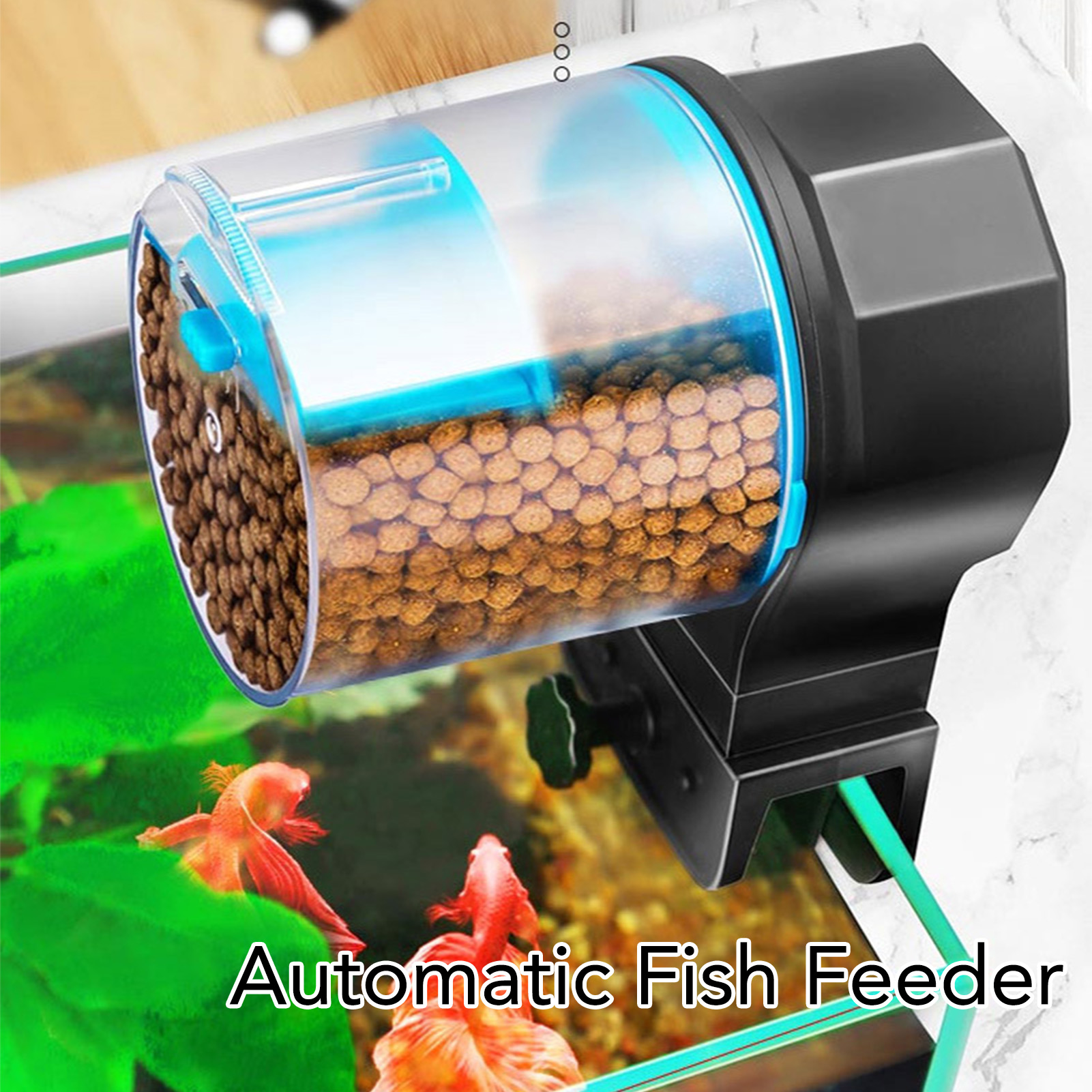 Automatic Fish Feeder Smart Electric Auto Fish Food Timer Dispenser For Aquarium And Fish Tank