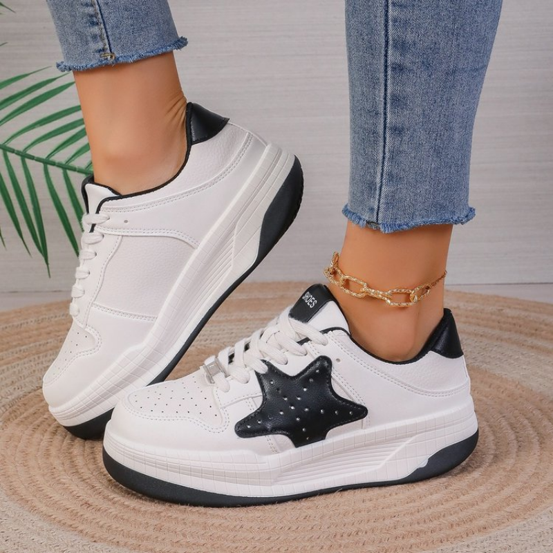 Women 2024 Sneakers Autumn Platform Female Thick Bottom Round Toe Casual Ladies New Designer Lace-Up Running Shoes c316 9f8a