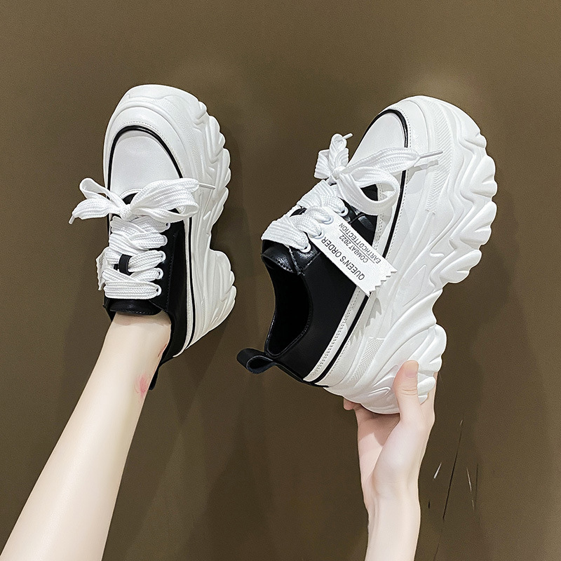 Women's Sports Shoes Luxury Brand Thick-soled Printing Vulcanized Shoes Men's Fashion Retro Old Shoes Casual Couple Sports Shoes
