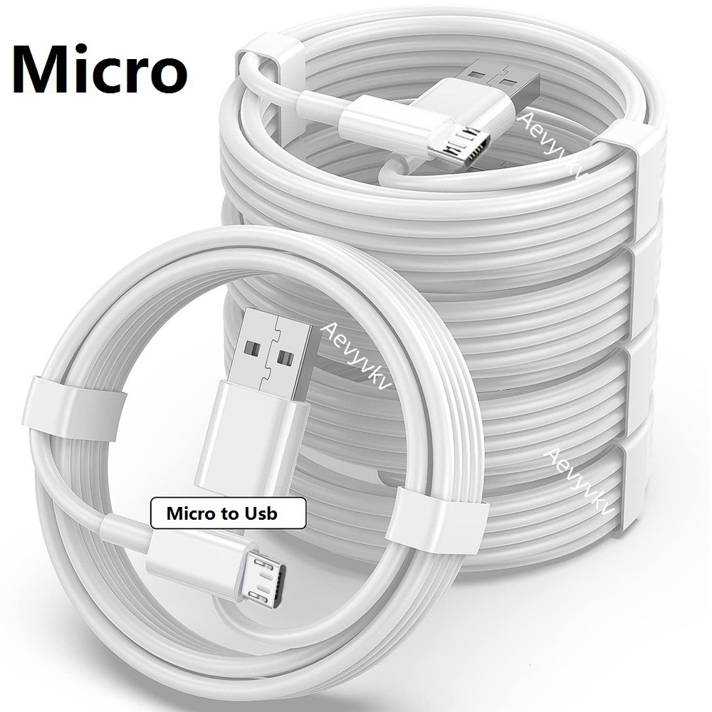 1M 3FT White Type c USB C / Micro USb Data Charger Cable For Samsung S10 S20 S23 S24 Xiaomi Huawei Android phone Best Customer Order Easy Link