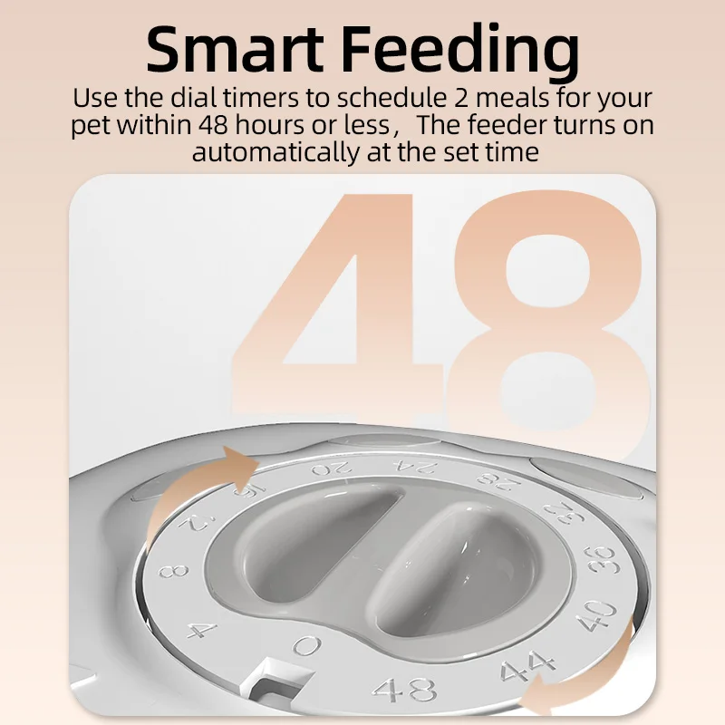 Ddmysat Meals Automatic Pet Smart Wet Dry Food Kibble Dispenser Accessories Auto Feeder For Cat
