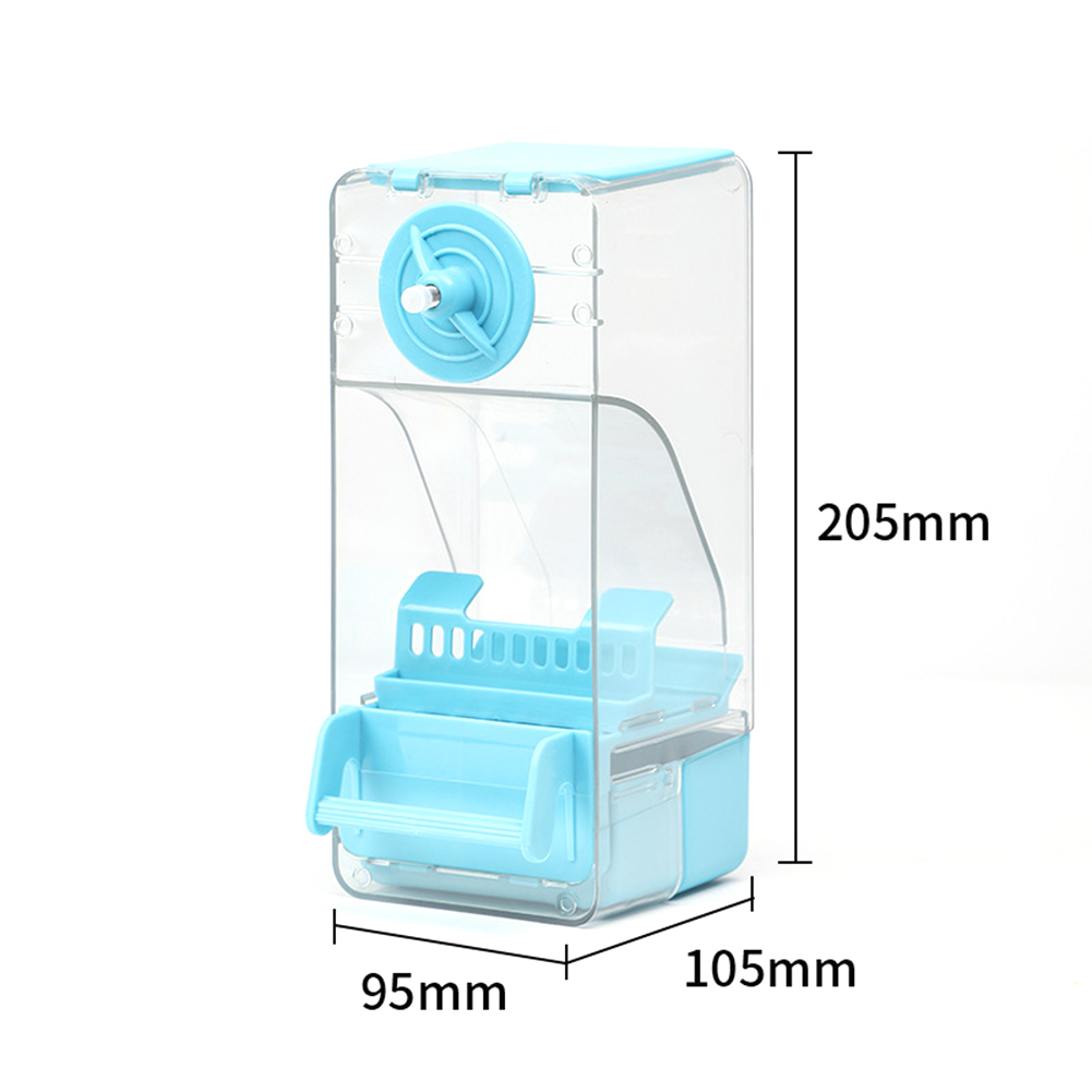 No Mess Automatic Bird Feeder Food Container Cage Parrot Feeder Accessories for Birds Parrot Cockatoo Canary Parakeets Lovebirds