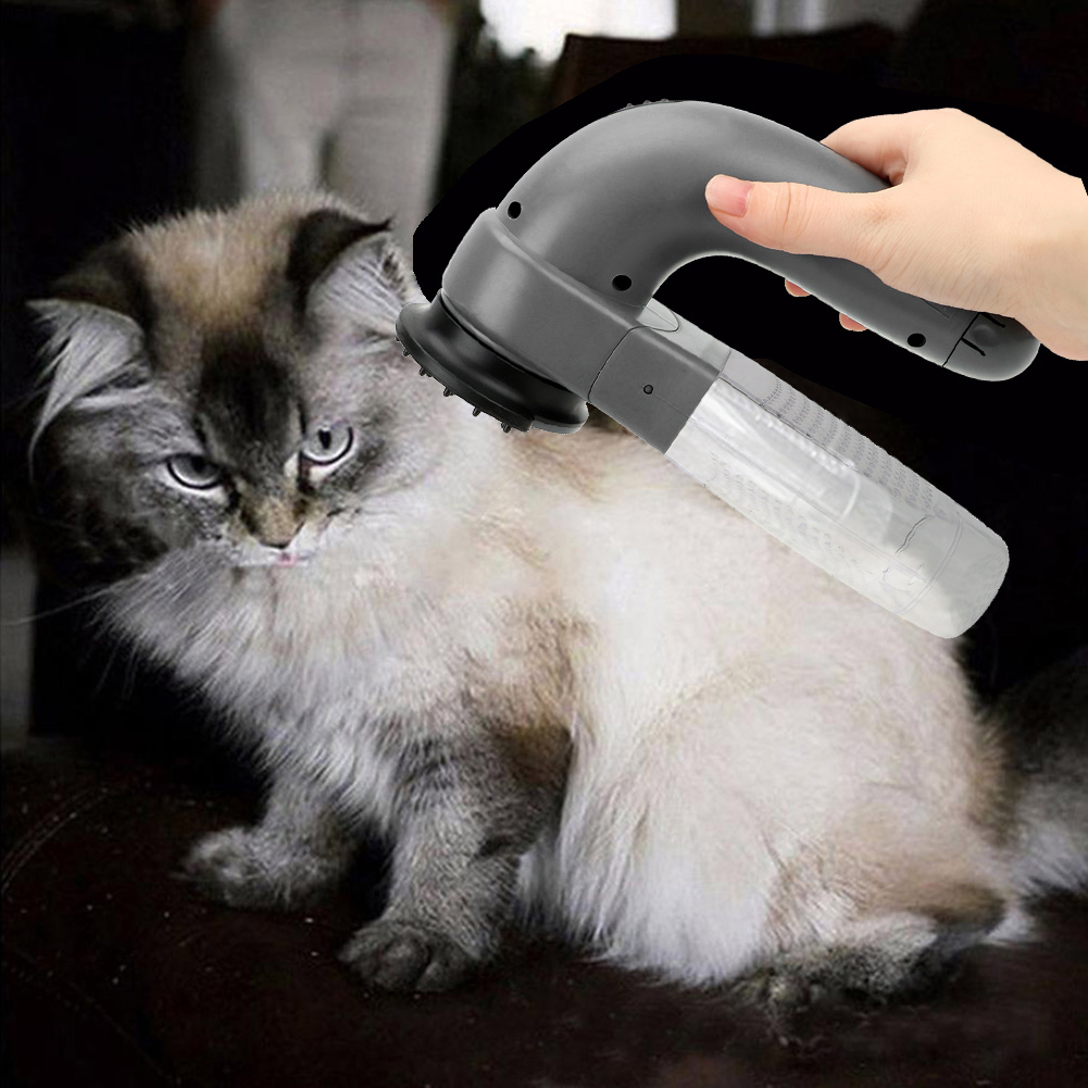 Pet Grooming Vacuum Cleaner Cordless Dog Suction Remover Shaver Pet Hair Removal Brush for Long/Short Haired Dogs Cats