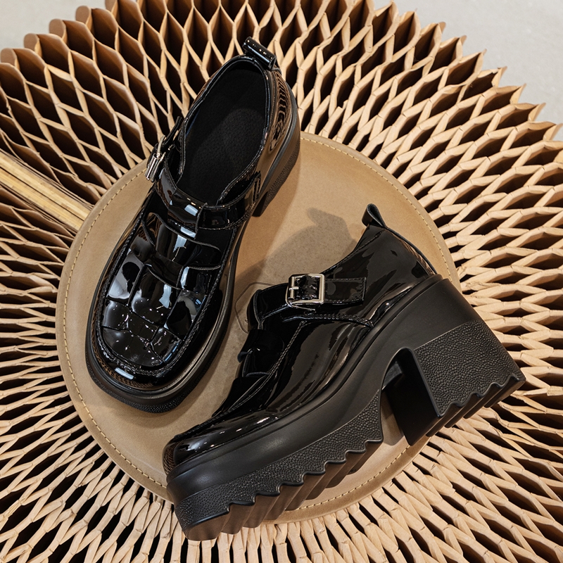 AIYUQI Genuine Leather Women Sandals 2024 New Fashion High-heel Sandals Women Closed Toes Platform Roman Sandals Women