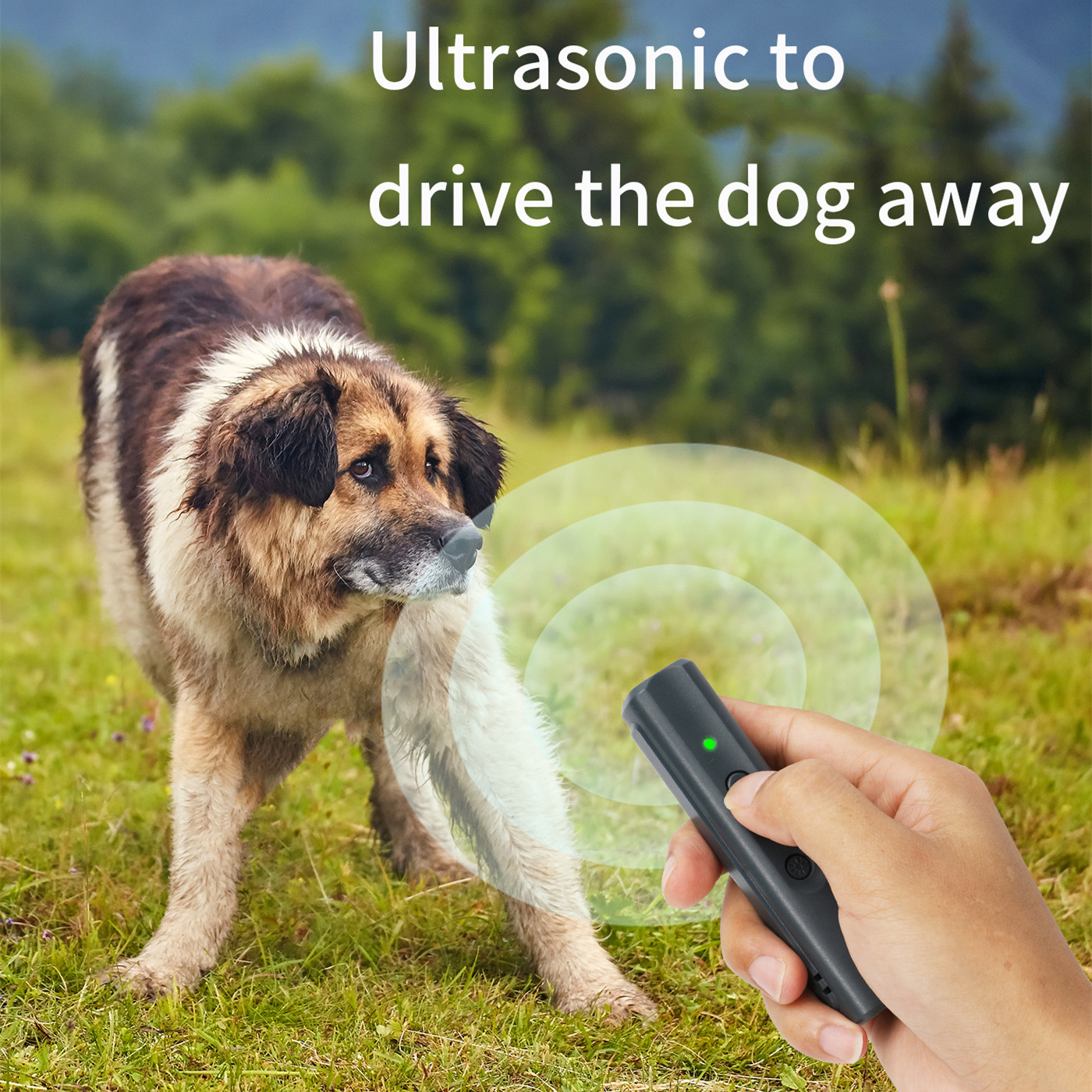 Safe & Gentle Ultrasonic Dog Barking Solution - Instant Calm, Highly Effective Deterrent for Excessive Barking - Rechargeable