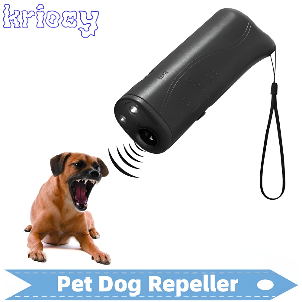 Pet Dog Repeller Anti Barking Stop Bark Training Device Single/Double Head Trainer LED Ultrasonic Anti Barking Pets Supplies