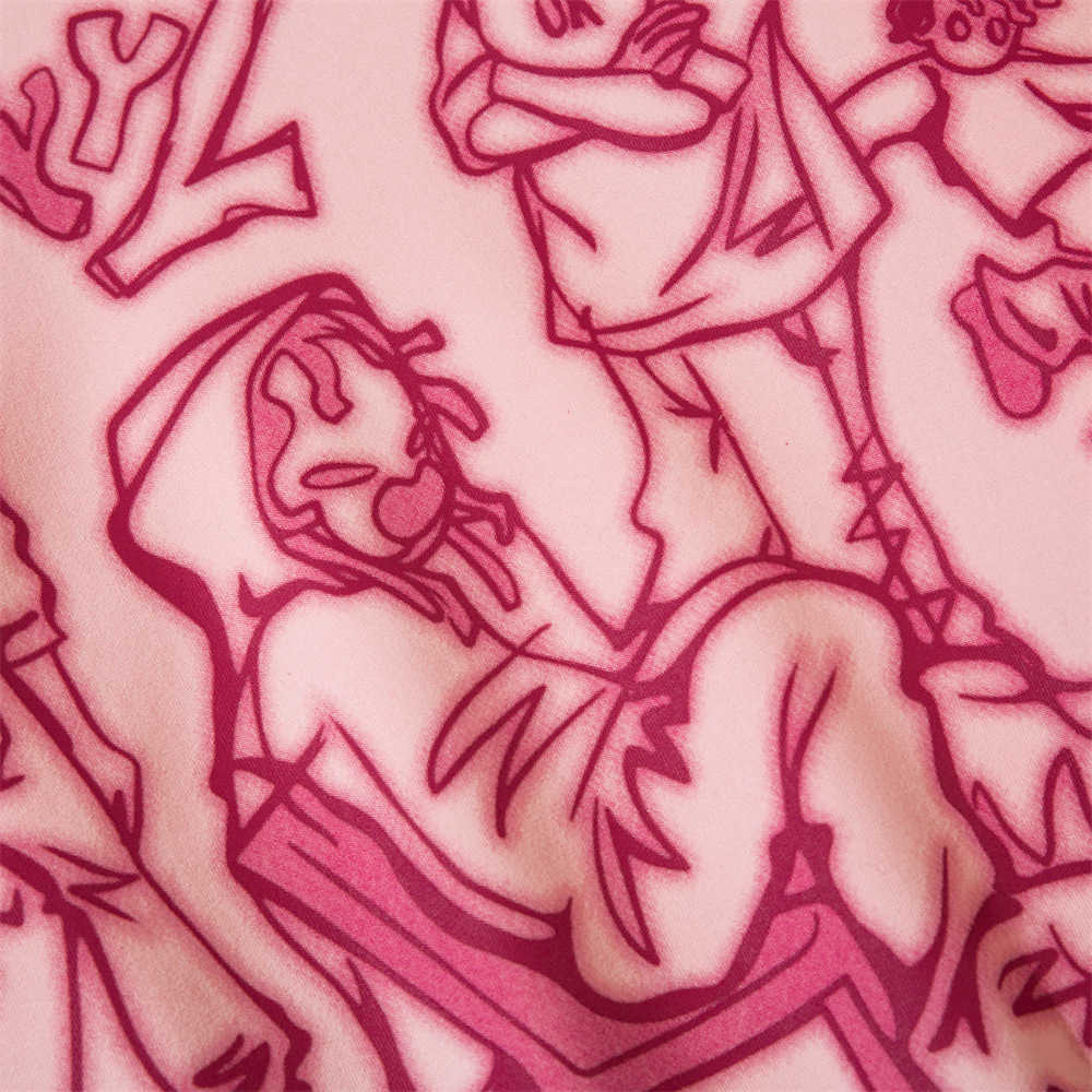 Men's Hoodies Line Figure Print Hoodie Boys High Street Design Sense Niche Loose Autumn And Winter Pullover Hoodie T240903