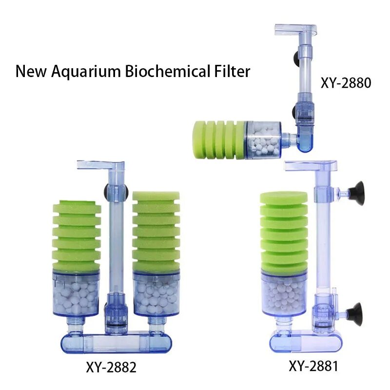 Green Aquarium Filter for Aquarium Fish Tank Air Pump Skimmer Biochemical Sponge Filter Aquarium Bio Filter Filtro Aquario