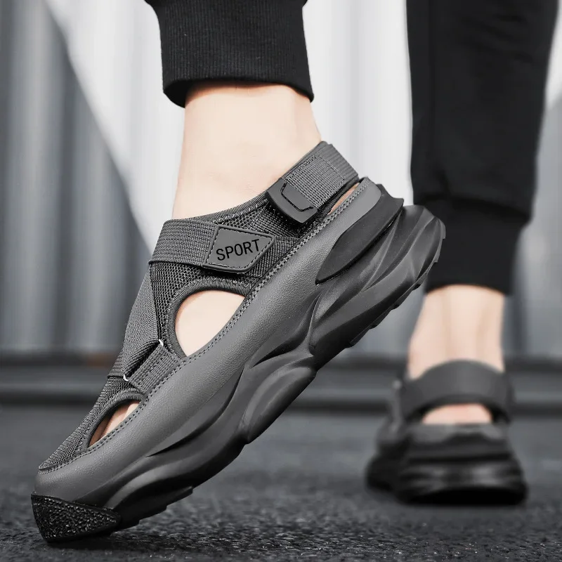 Men Fashion Sandals Man Summer New Outdoor Casual Shoes Mountain Hiking Sandals Comfortable Non-Slip Slippers Beach Sandals 202